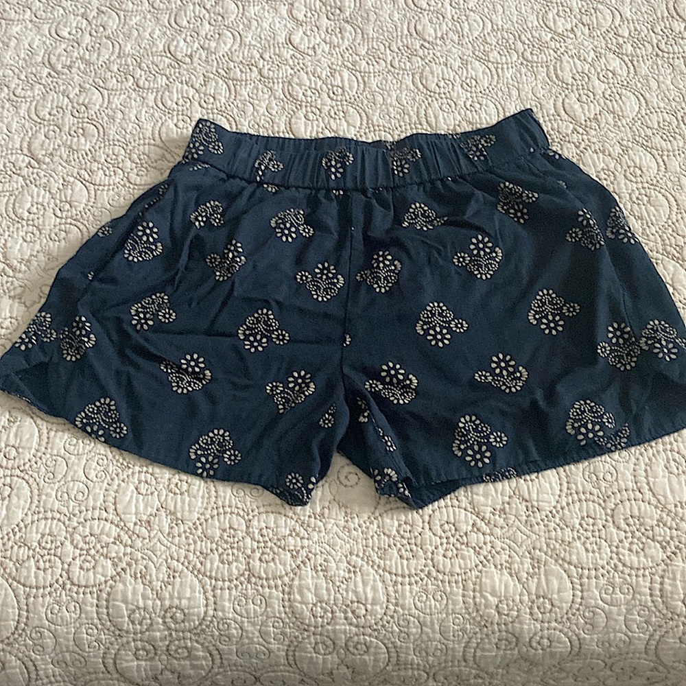 Madewell  xxs  black floral print shorts